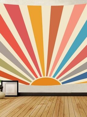Sunburst Rainbow Tapestry